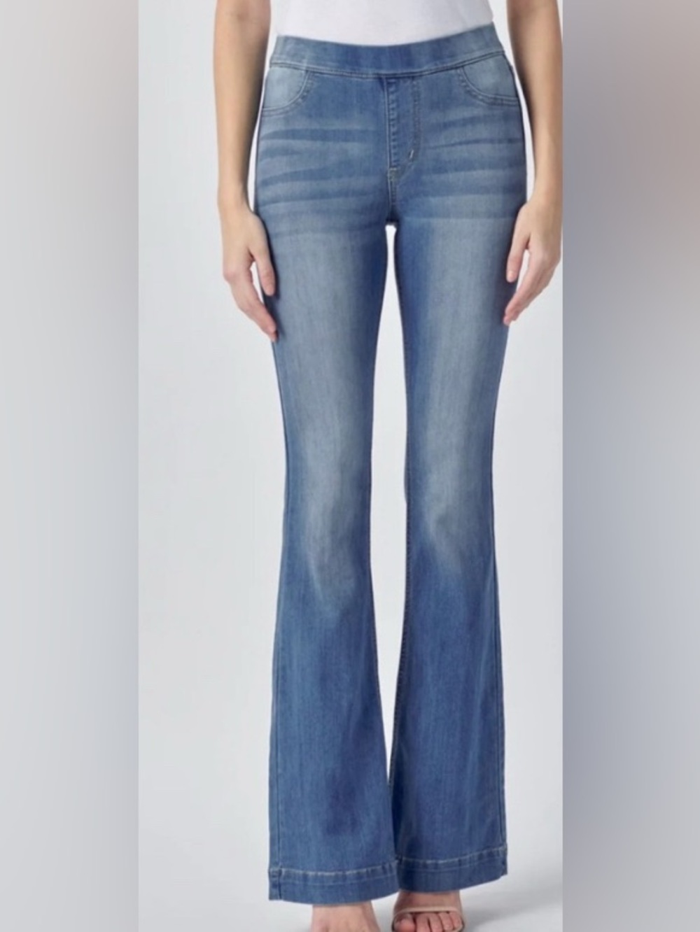 Cello Women's Light Blue Flared Jeggings